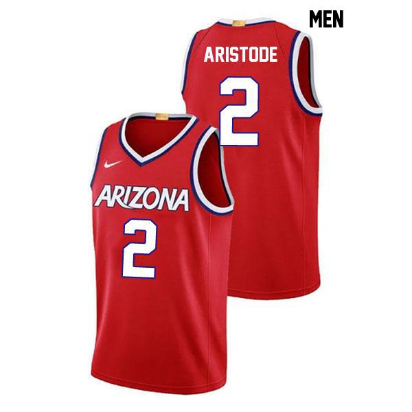 Dwayne Aristode Mens Stitched Number 2 Red Authentic Arizona Wildcats College Basketball Jersey Dwayne Aristode Mens Stitched Number 2 Red Authentic Arizona Wildcats College Basketball Jersey